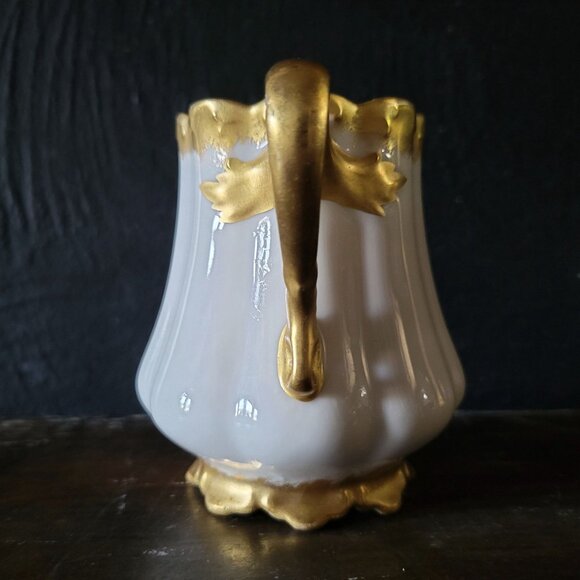 Antique Limoges Elite Works France Monogrammed Porcelain Creamer - Picture 3 of 8
